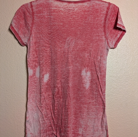 Unwind Women's Red V-Neck Top Size Large Pre-owned - Picture 7 of 7